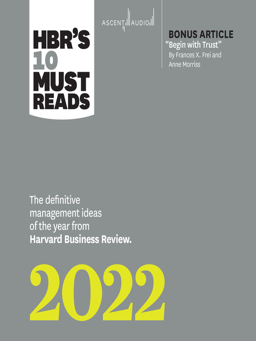 Title details for HBR's 10 Must Reads 2022 by Harvard Business Review - Available